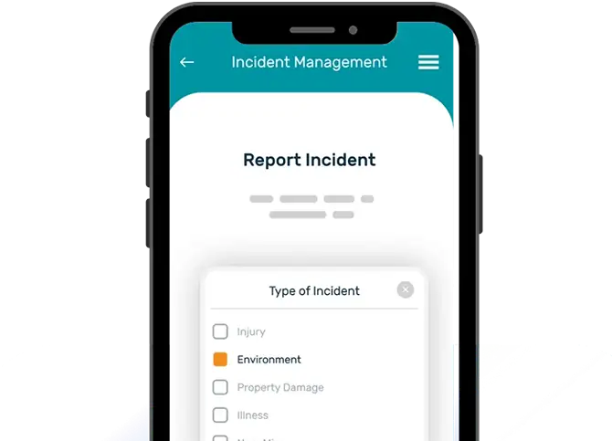 Reporting an incident on siteconnect safety software
