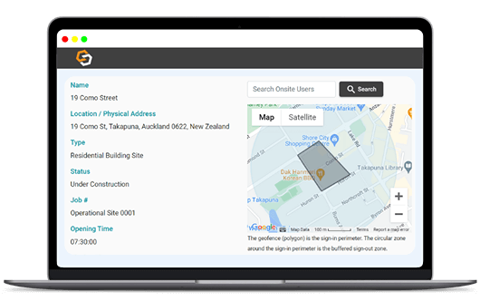 SiteConnect geofencing visitor management software