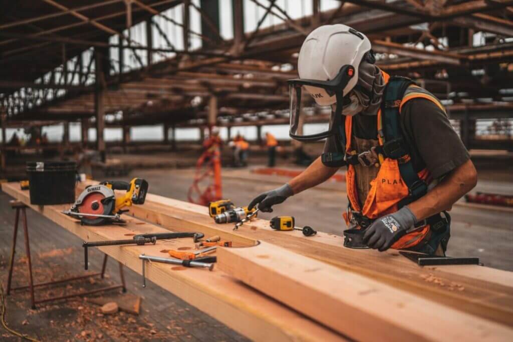 Man working in a warehouse