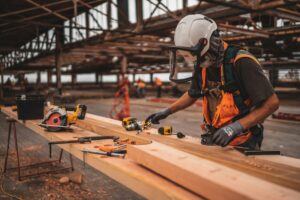 Man working in a warehouse