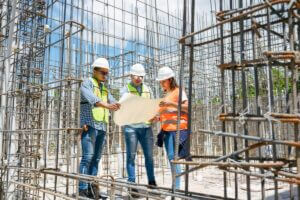 workers on a construction site