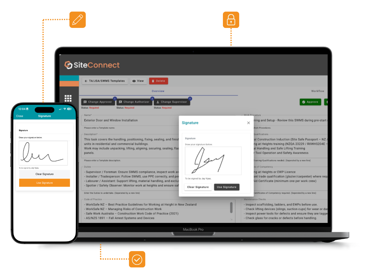 SiteConnect RAMS software dashboard